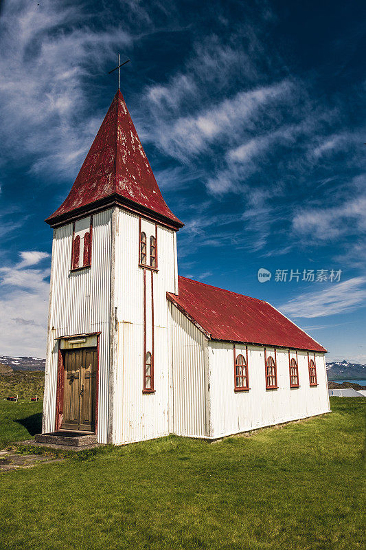 Hellnar 教堂，Snaefellsnes，冰岛